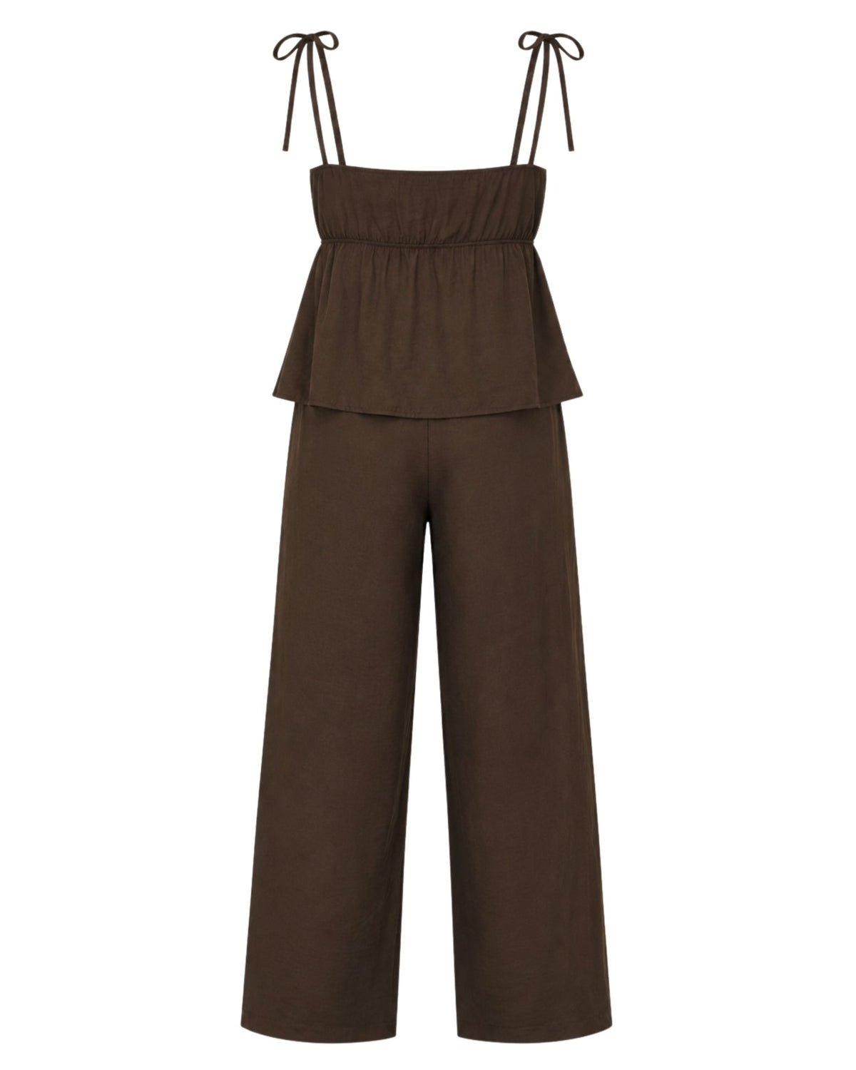 Conjunto Lazada - SÜMAI COLLECTION - Marrón chocolate