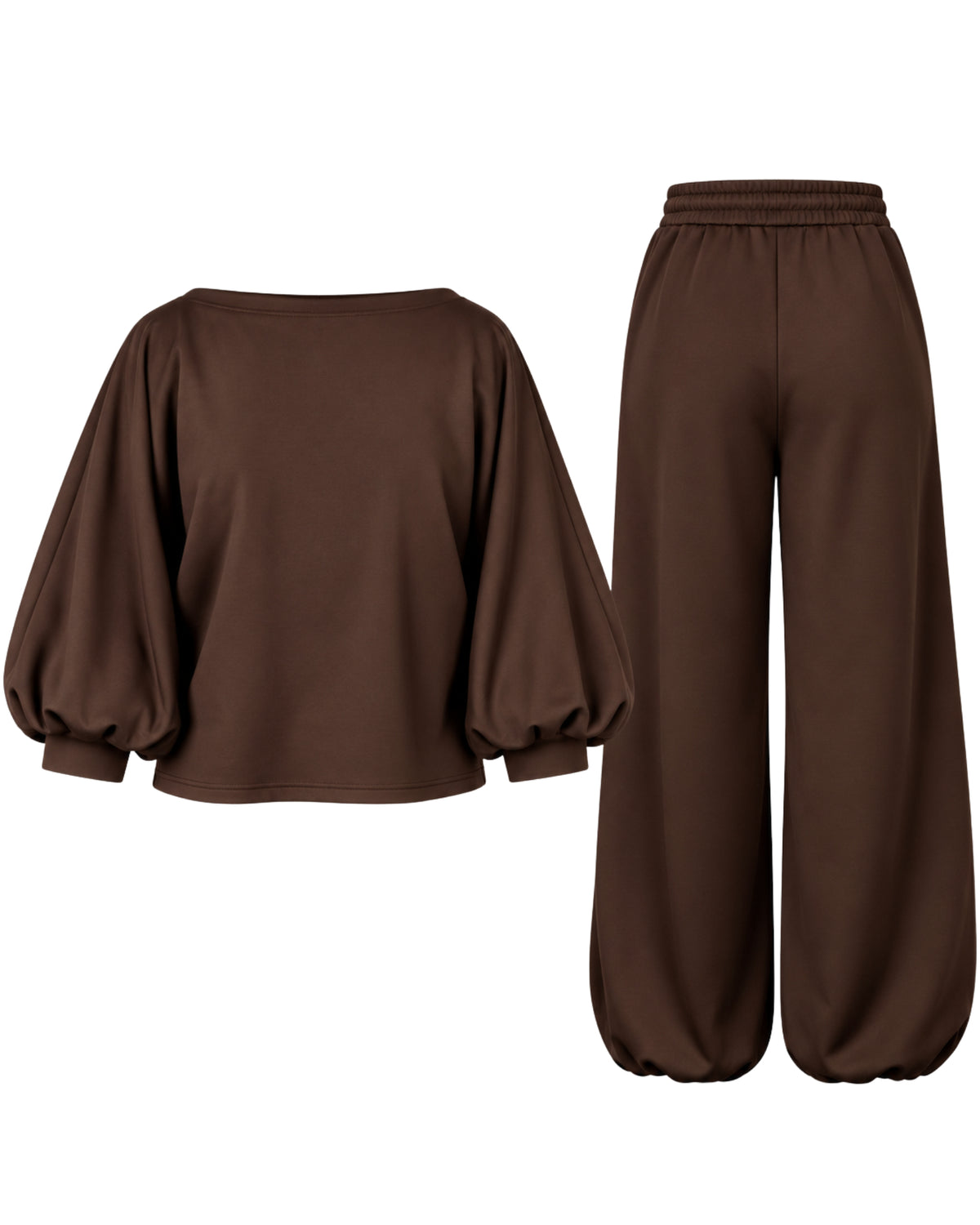 Conjunto Zúrich marrón chocolate