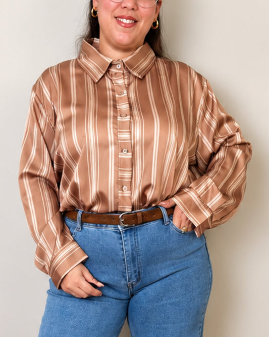 Camisa Portofino - SÜMAI COLLECTION - Camel