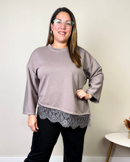 Camiseta Lisboa Taupe - SÜMAI COLLECTION - Camiseta Lisboa Taupe