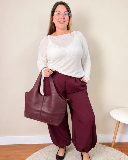 Bolso Hobo Berenjena