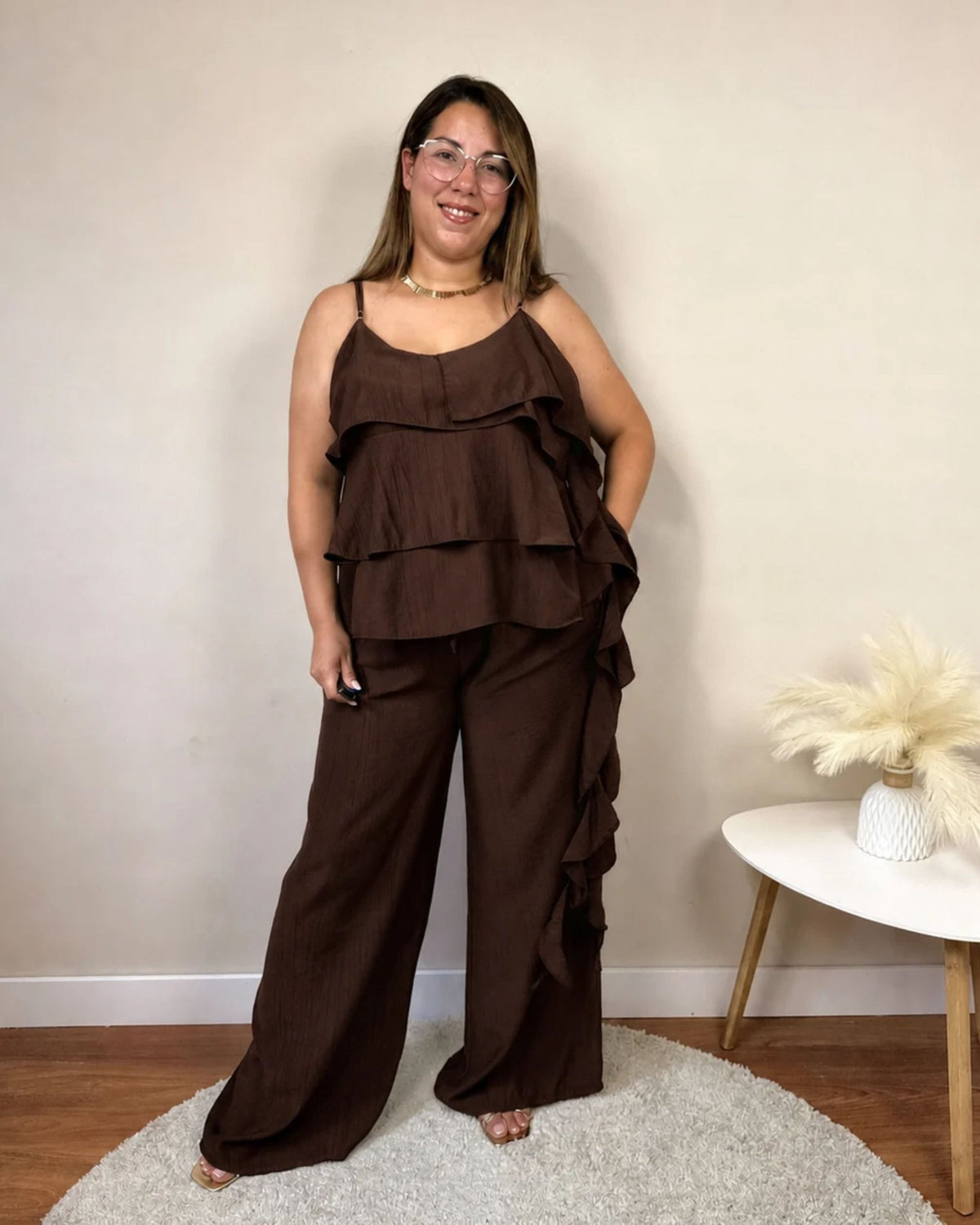 Conjunto Atenea - SÜMAI COLLECTION - Marrón chocolate