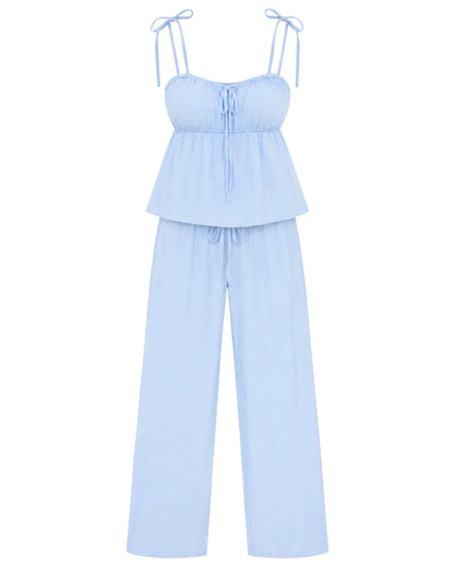 Conjunto Lazada - SÜMAI COLLECTION - Azul celeste
