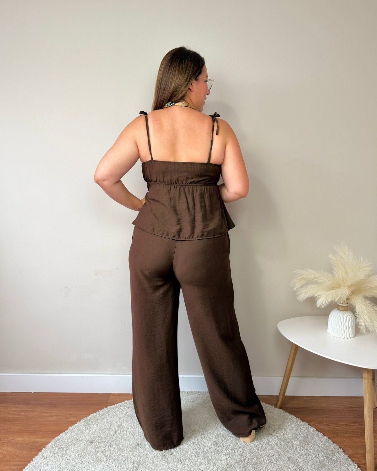 Conjunto Lazada - SÜMAI COLLECTION - Marrón chocolate