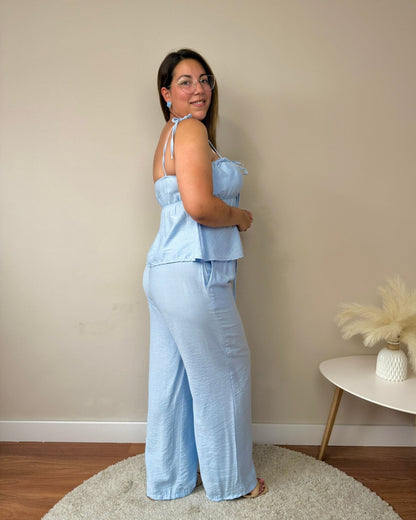 Conjunto Lazada - SÜMAI COLLECTION - Azul celeste