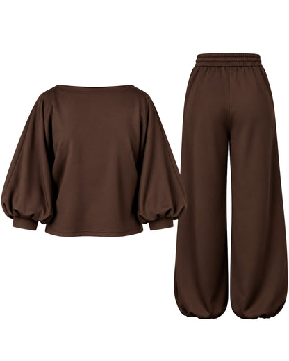 Conjunto Zúrich marrón chocolate