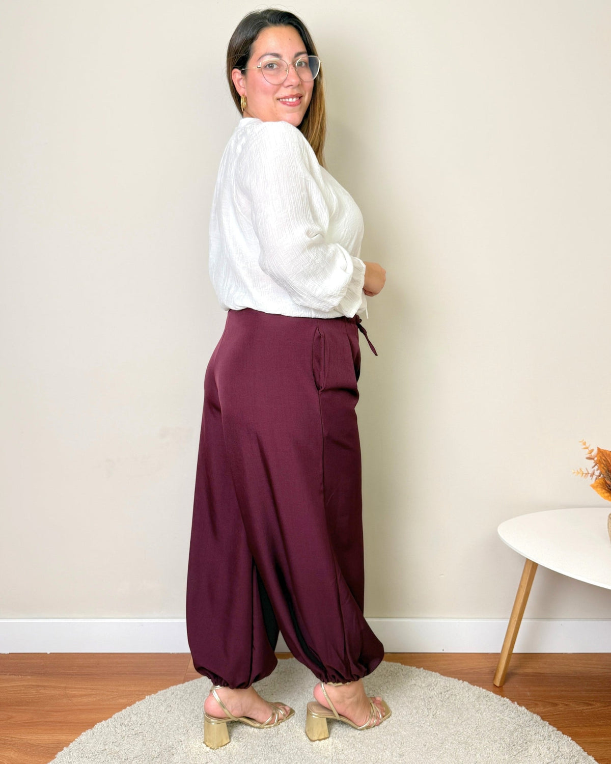 Pantalón Bruselas burdeos - SÜMAI COLLECTION - Burdeos