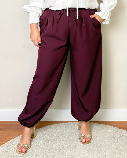 Pantalón Bruselas burdeos - SÜMAI COLLECTION - Burdeos