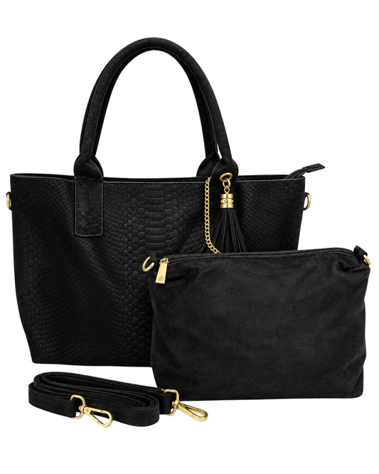Tote Pitón Negro - SÜMAI COLLECTION - Tote Pitón Negro
